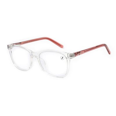Armação Para Óculos de Grau Infantil Feminino Chilli Beans Quadrado Rosa